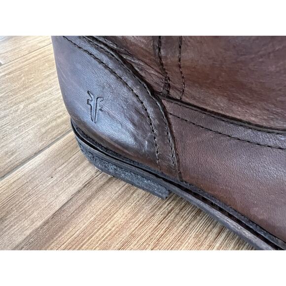 Womens Frye Celia Shearling Short Boots Charcoal 76747 Leather Winter 6.5 B - Picture 10 of 11